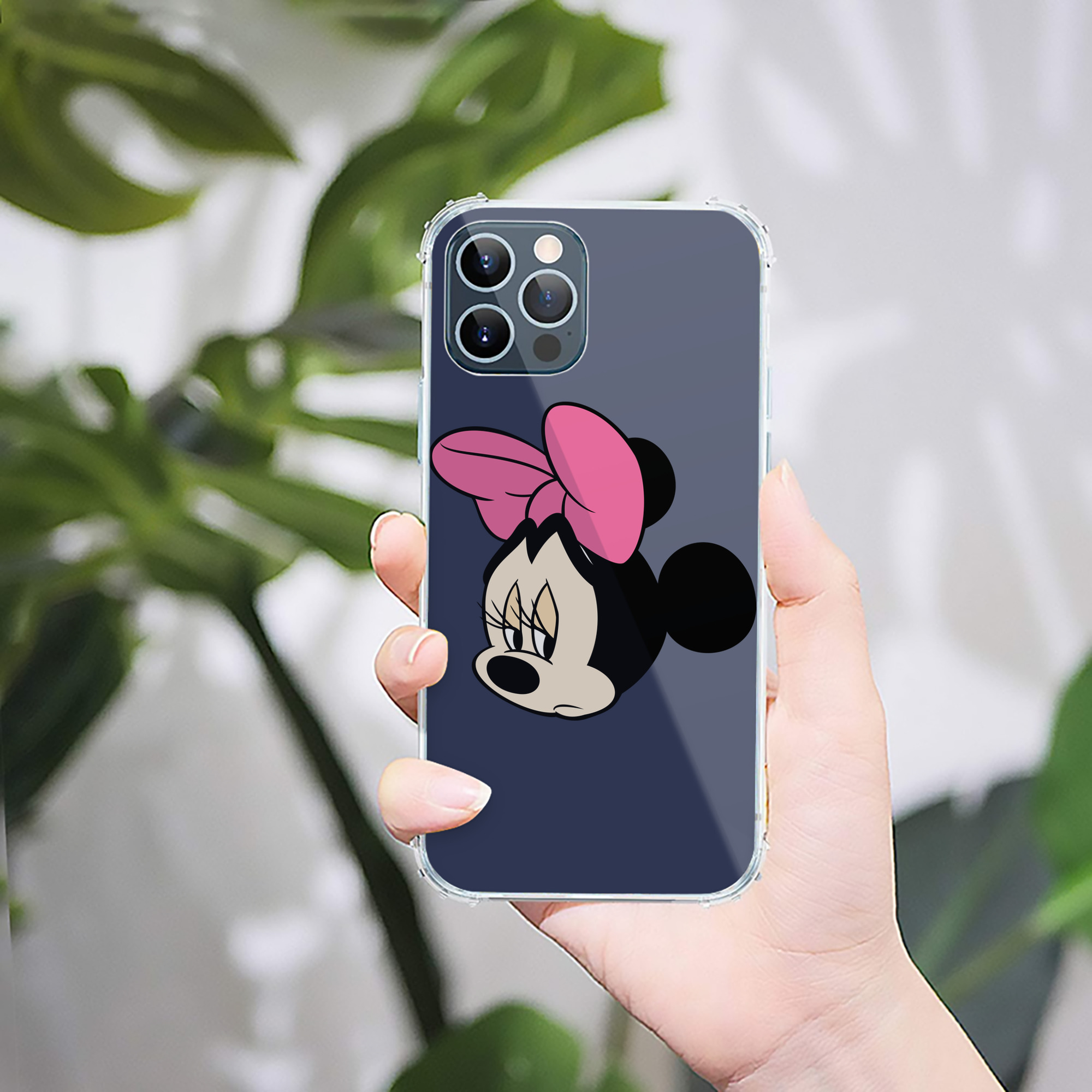 （画像用） ミッキーマウス Mickey Mouse 【iPhone 12シリーズ対応】透明スマホケース（クリアソフトケース）